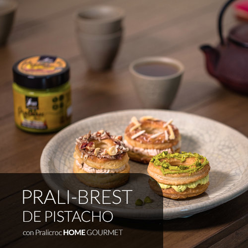 Receta Parali-brest de pistacho con pralicroc Home Gourmet